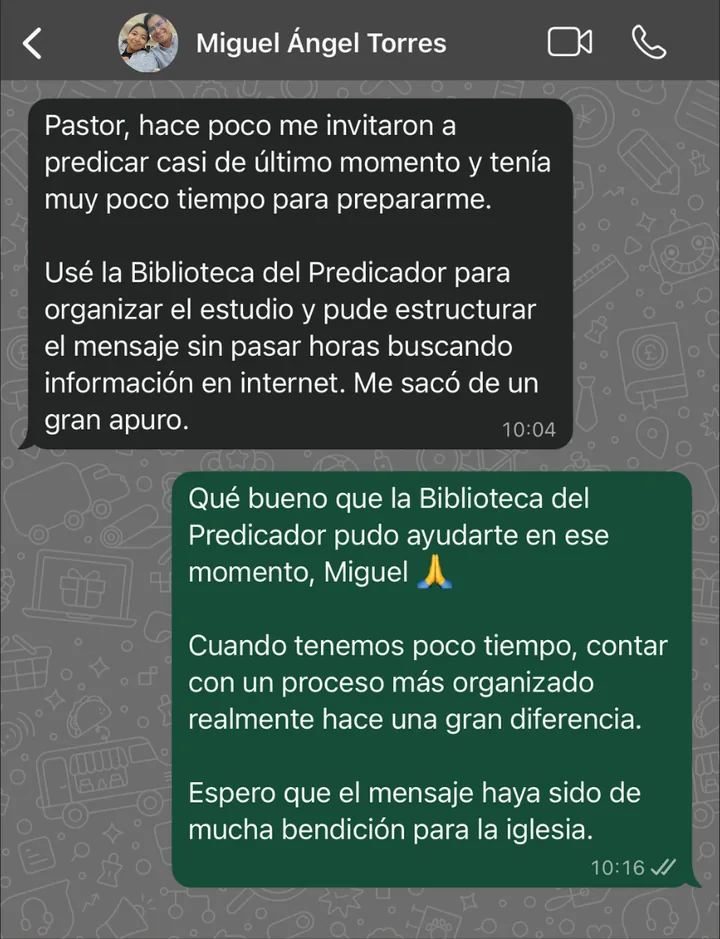 Miguel Ángel Torres: me sacó de un gran apuro cuando tenía poco tiempo