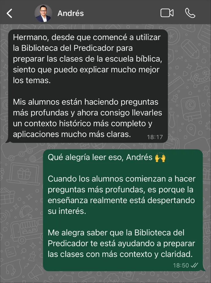 Andrés: puedo explicar mucho mejor los temas de la escuela bíblica