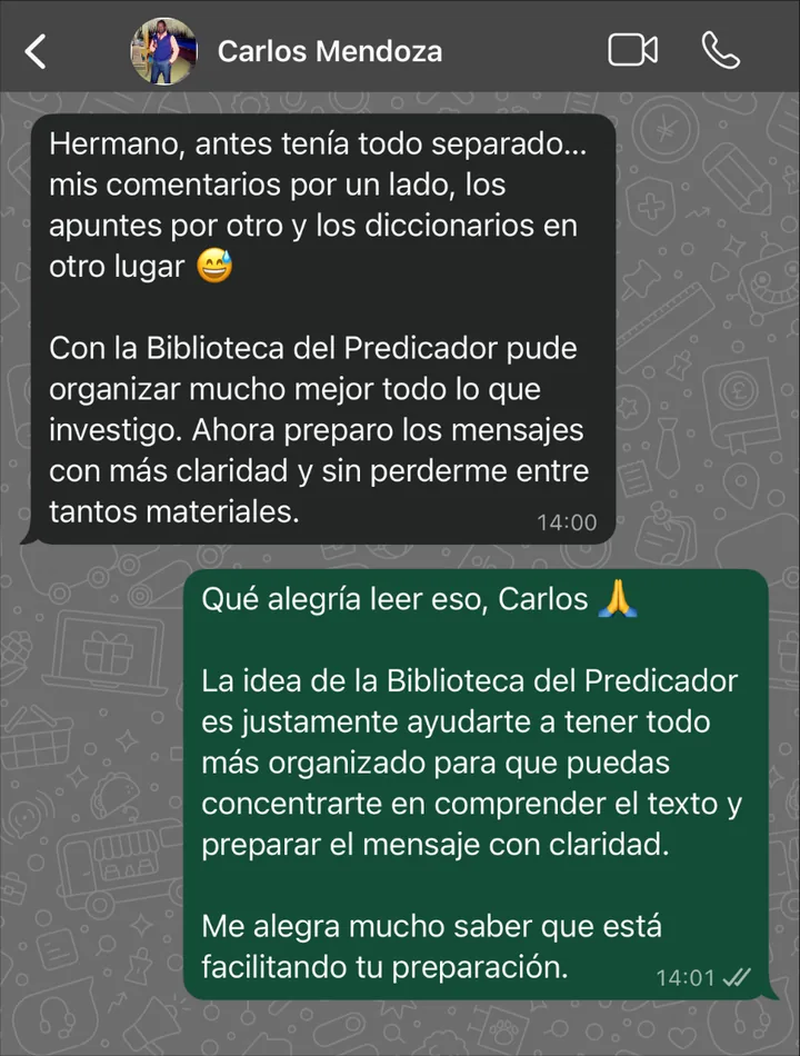Carlos Mendoza: pude organizar mucho mejor todo lo que investigo